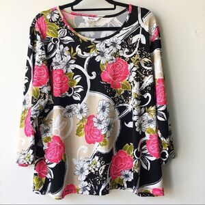 — Tanjay — NWOT Beautiful 3/4 Sleeve Blouse XL